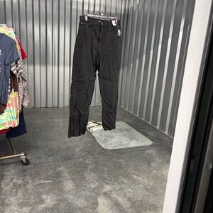 NWT Celebrity Pink Black Denim Jeans Raw Hem Wide Leg Hi-Rise The Darling 11/30